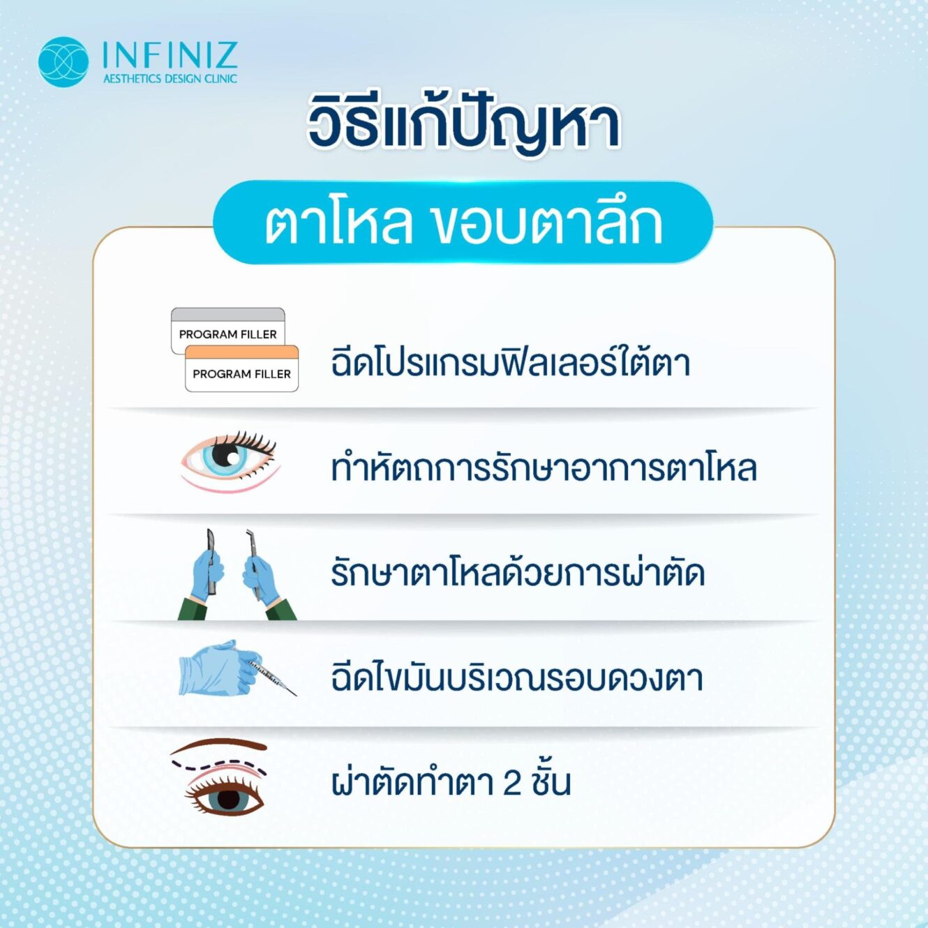 ตาโหล รวมวิธีแก้ไข บอกลาใต้ตาคล้ำ คืนความมั่นใจอีกครั้ง! 3 ตาโบ๋ แก้ยังไง