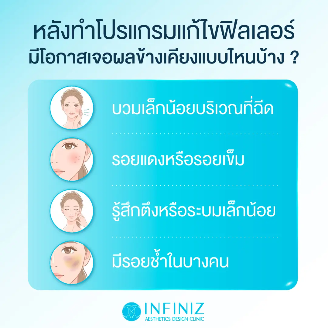 โปรแกรมสลายฟิลเลอร์กี่วันหาย? กู้หน้าเป็นก้อนนานแค่ไหน ให้กลับมั่นใจได้เหมือนเดิม 3 โปรแกรมสลายฟิลเลอร์ ผลข้างเคียง