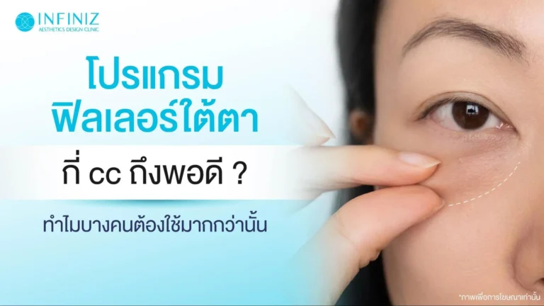 โปรแกรมฟิลเลอร์ใต้ตาใช้กี่ cc